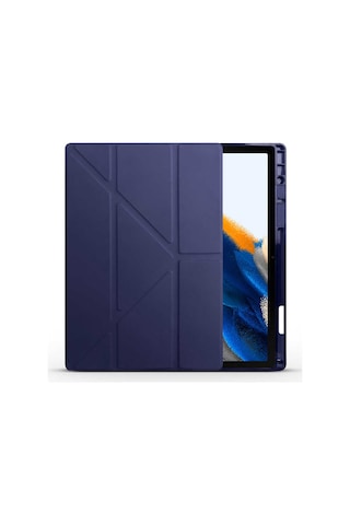 Mobilteam Galaxy Tab A8 10.5 Sm-x200 2021 Kılıf Uyumlu Tri Folding Kalem Bölmeli St Tablet Kılıfı