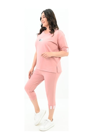 Koza Butik Kadın Büyük Beden Taytlı Takım 3753-23 001