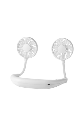 Skycity Boyun Tipi Elden Bağımsız Fan, 3 Hız Ayarı, Dahili Pil, Abs+pp Malzeme, Beyaz El Serbestliği Sağlar