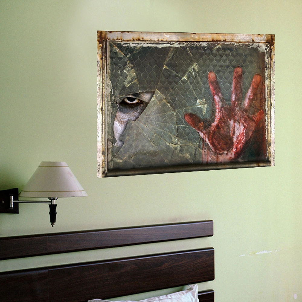 Hombey Halloween Korku Duvar Sticker 3d: Hayali Hayat Benzeri, Çevre Dostu Pvc, Ev Dekorasyonu Tür 5 Diğer