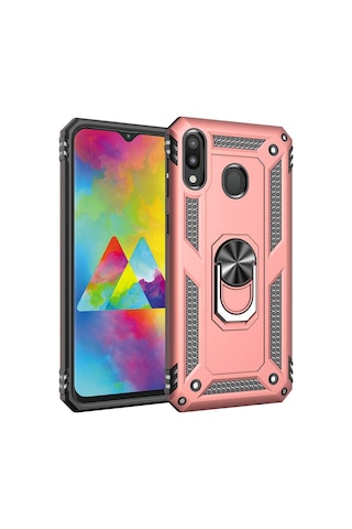 Samsung Galaxy Uyumlu M20 Kilif Zirhli Standli Miknatisli Tank Kapak 392976535