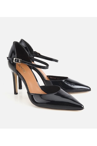 Hotiç Kadın Rugan Deri Siyah Bilekten Bağlamalı Stiletto 01ayh321930a100 01ayh321930a100 Siyah