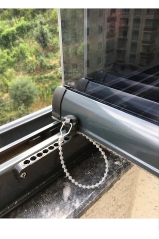 Cam Balkon Stoplama Kanat Tutucu Siyah