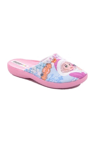 Gezer 13758 Temal Kumaş Kız Çocuk Halı Terlik 30-35 Pembe