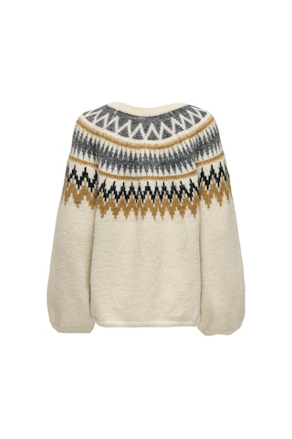 Only Onlreykja Ls O-neck Knt Kadın Beyaz Kazak - 15353221 Beyaz