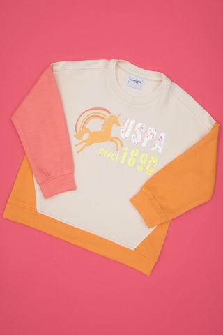 U.s. Polo Assn. Kız Çocuk Sweatshirt 50317979-vr244 Mango