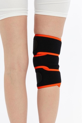 Prolife Ortopedi Patella Destekli Dizlik Siyah-turuncu