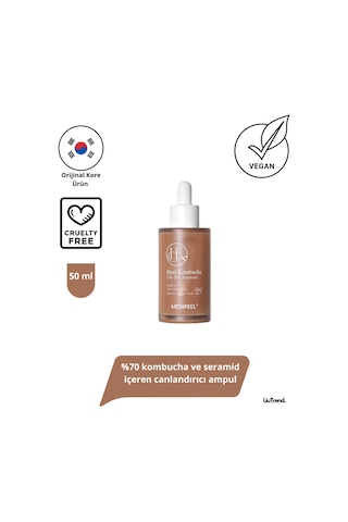 Medipeel Hyal Kombucha Tea-tox Ampoule 50 Ml %70 Kombucha Ve Seramid Içeren Canlandırıcı Ampul
