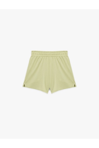 Koton Rahat Kalıp Beli Lastikli Modal Kumaş Mini Spor Şort Yeşil 6sak40414nk