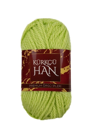 Kürkçü Han Boni %100 Akrilik Örgü İpi 35g 59m 4 Lü Paket Açık Yeş