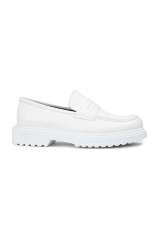 Deery Beyaz Kadın Loafer Ayakkabı - 01903zbyzp02 Beyaz