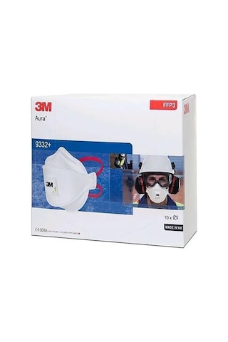 3m 9332a Aura Ffp3 Ventilli Toz Ve Sis Maskesi