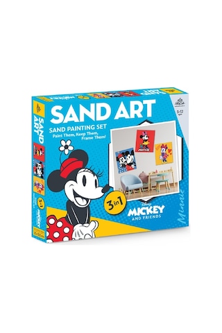Disney Mikey Minnie And Friends Yetişkin Kum Boyama Aktivite Seti, Sand Art-red Castle Ykl-102