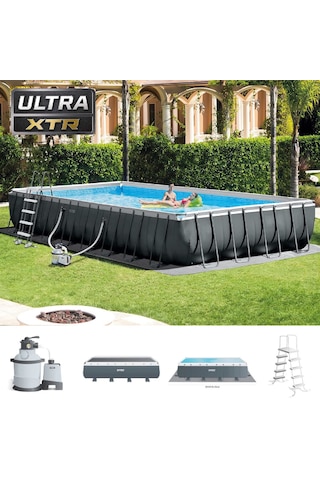 İntex 26378 975 x 488 x 132 CM Ultra Xtr Prefabrik Aile Havuzu Deluxe Set