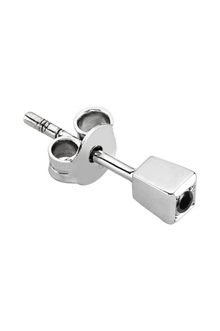 Sirius 0.02 Karat Siyah Pırlanta Tektaş Erkek Küpesi 0810E0026