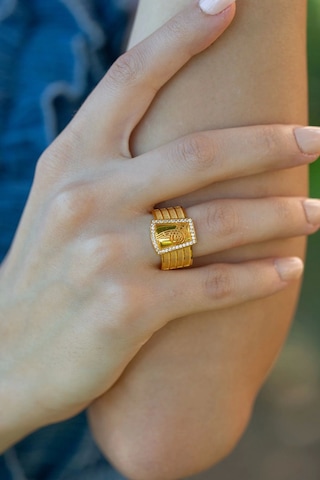 Çgk Kuyumculuk Tuğralı Hasır Altın Yüzük