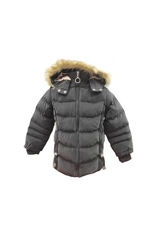 Life For Moda Kız Çocuk İçi Peluş Astarlı Çıkarılabilir Kapüşonlu Su Geçirmez Mont Kaban 3021 Siyah