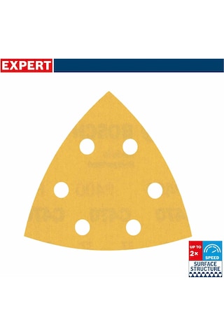 Bosch Expert 93x93 Mm 400 Kum Üçgen Zımpara Kağıdı 5'li 2608900831