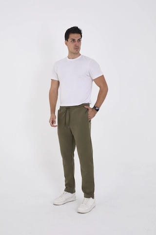 Assema Unisex Üç İplik Basic Eşofman Pantolon - Haki Çok Renkli