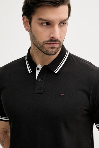 Tommy Hilfiger Tjm Reg Tıpped Polo Ext-8388 Siyah