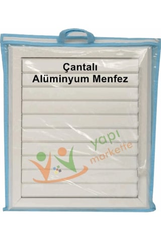 Ecovent Beyaz Alüminyum Menfez, Panjur Banyo Ve Wc Havalandırma (15077442)