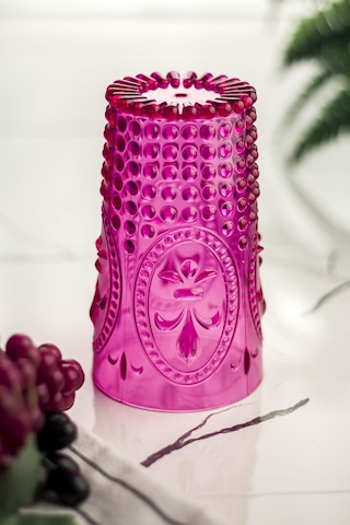 Akrilik Pembe 6'lı Uzun Bardak & Su Meşrubat Bardağı 750 Ml Büyük Boy & Cam Değildir Pembe