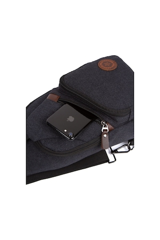 Unisex Kanvas Çapraz Omuz ve Göğüs Çantası Usb Çıkışlı