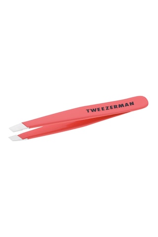 Tweezerman Mini Slant Tweezer Geranium Cımbız Mercan