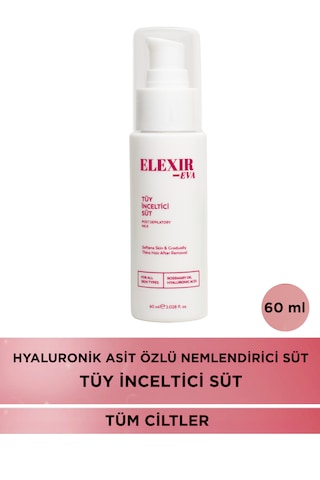 Tüy Vücut Sütü Epilasyon Ağda Jilet Sonrası Bakım Tüy Görünümünü Azaltmaya Yardımcı 60 Ml