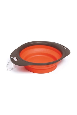 M-pets Kedi Ve Köpekler İçin Katlanır Silikon Mama Ve Su Kabı Turuncu 750 Ml 244-51018.01