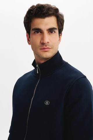 AR-MA Arma Erkek Örme Sweatshirt Regular Fit 3 İplik Basic Dik Yaka Tam Fermuarlı Cepli %70 Pamuk %30 Polyester K30324650702 Lacivert