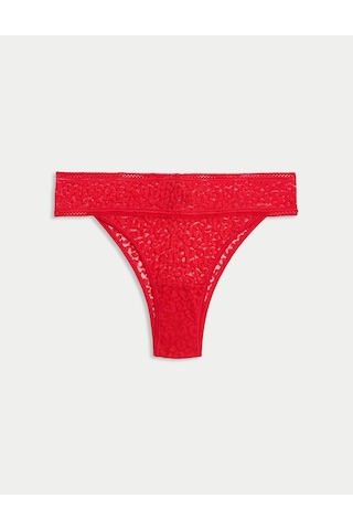 Marks & Spencer Dantel Miami Tipi Külot T61006232J Kırmızı