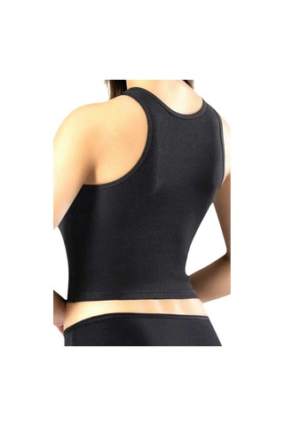 Uniquetrenders Kadın Geniş Askılı Kaşkorse Crop 3'lü Set Siyah