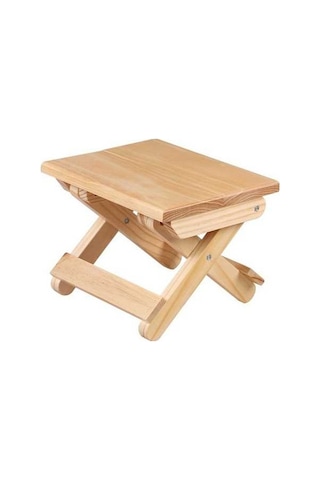 Novahub Taşınabilir Ahşap Katlanır Tabure Balıkçı Sandalye 24x18x19cm, Komik Tasarım Çok Renkli