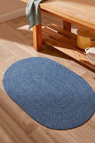 Cesta El Yapımı Örgü Lacivert Kilim 80x120 4019 Lacivert