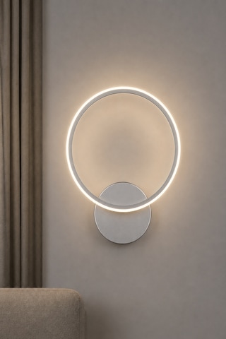 AvizeGO Tisa Modern Led Duvar Apliği Günışığı Gri