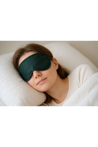 Uyku Maskesi Göz Bandı Işık Önleyici Gözlük Maske Bant Yoga Bandı 2'li