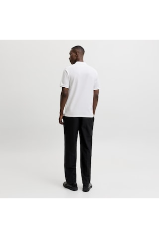 Jack & Jones Erkek Kisa Kollu Polo Tisört - Austin - 12268130 Beyaz