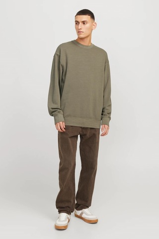 Jack & Jones Jjecharge Erkek Sweatshirt Gri