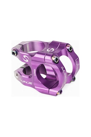 Lunje Alüminyum 31,8mm Mtb Freeride Gidon Boğazı Bisiklet Gidon Boğazı Mor Gümüş Çift Renk Boğaz Turuncu