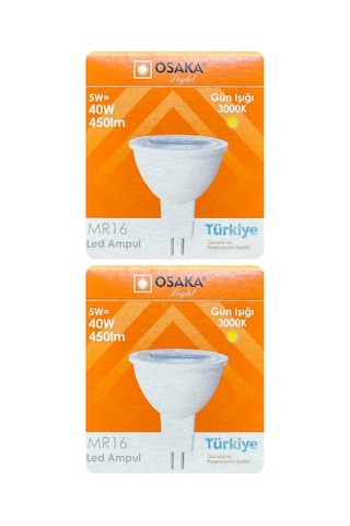 Led Çanak Ampul, 5w 40w , Sarı Işık 3000k, Mr16 G4 Duylu, 2 Adet Diğer