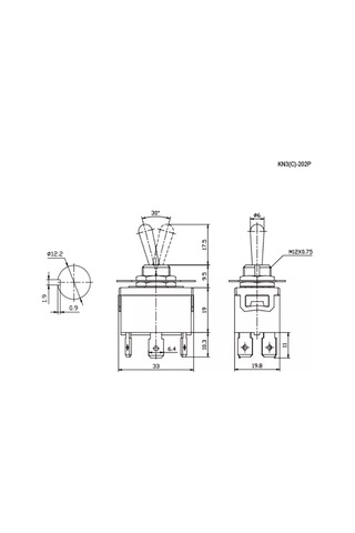 Expertland Çift Pozisyonlu, Çift Kutuplu Şalter Kn3 C -202p, Ac-ac 189746712