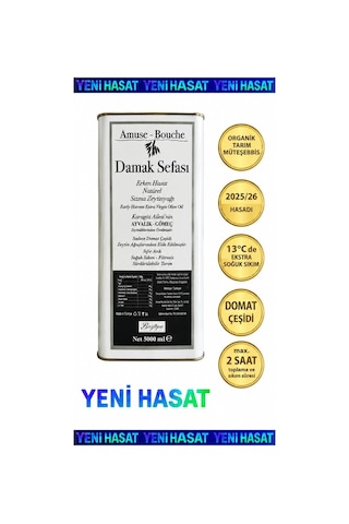 5 Lt Yüksek Polifenollü Erken Hasat Natürel Sızma Zeytinyağı 2025/26 Soğuk Sıkım, Filtresiz Damak Sefası 0,2 Asit