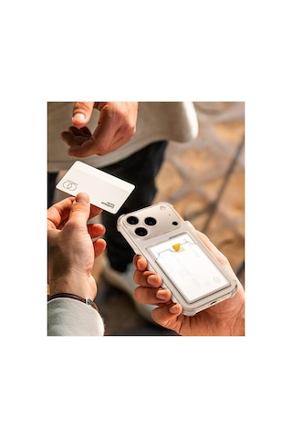 Oppo A6 Pro Uyumlu Kart Koymalı Airbag Darbe Önleyici Şeffaf Silikon Kılıf Şeffaf