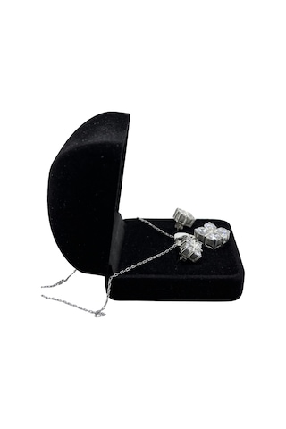 Oya Silver Gümüş Işıltı Dörtlüsü Set&takım