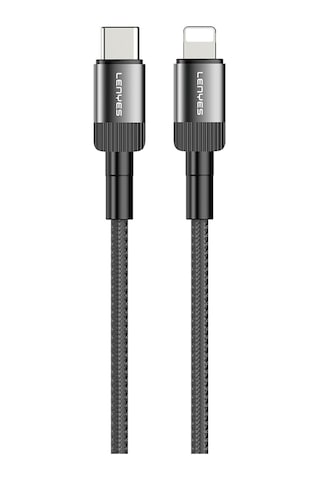 Lenyes Lc546 Type-c To Lightning Pd Hızlı Şarj Özellikli Data Ve Şarj Kablosu 27w 1m Siyah