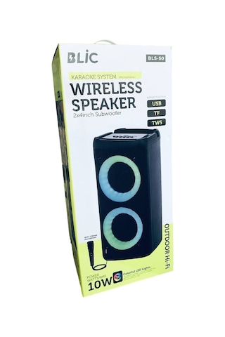 Bls-50 Rgb Mikrofonlu Wireless Bluetooth Speaker