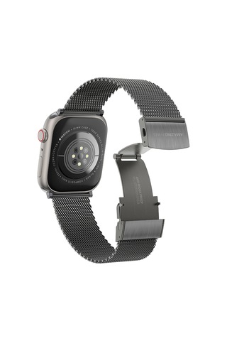 Watch 10 42mm Amazingthing Titan Metal Hasır Kordon Siyah