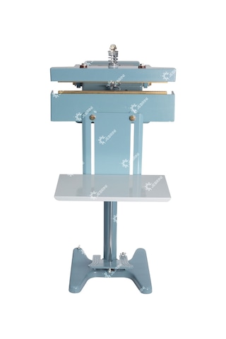 Çift Çeneli Pedallı Poşet Ağzı Yapıştırma Makina 300 MM