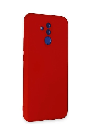 Newface - 823 - Huawei Mate 20 Lite Kılıf Nano İçi Kadife Silikon - Csmo-tex - - Kırmızı